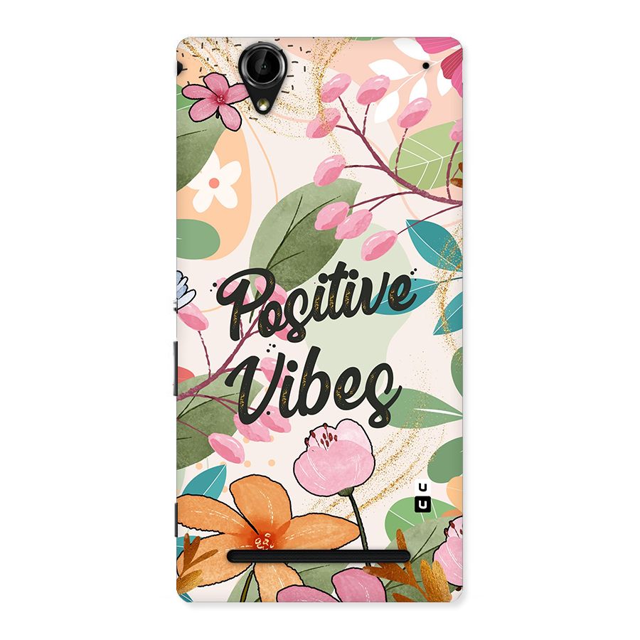 Positive Vibes Back Case for Sony Xperia T2