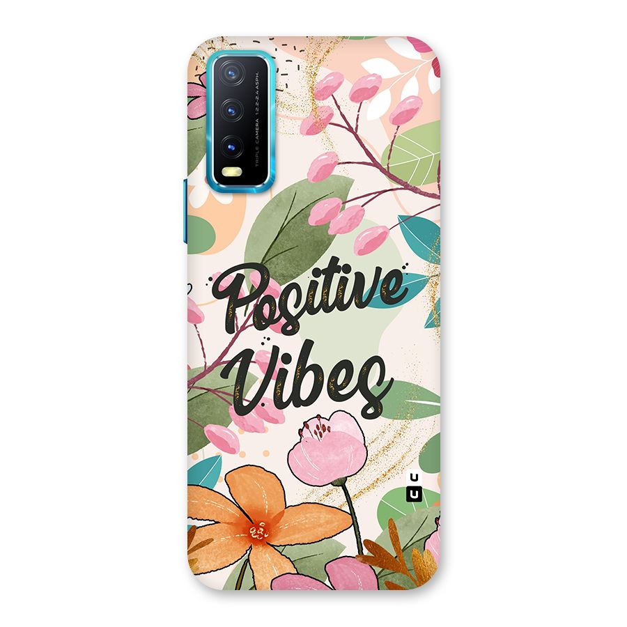 Positive Vibes Back Case for Vivo Y20