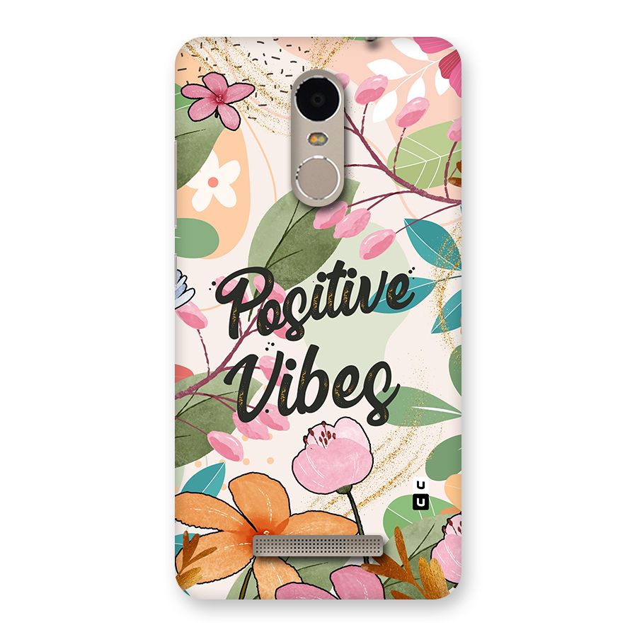 Positive Vibes Back Case for Xiaomi Redmi Note 3