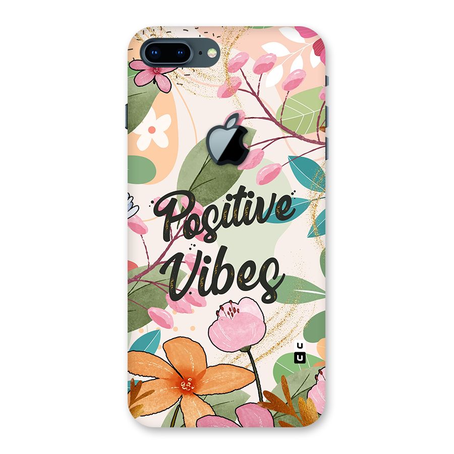 Positive Vibes Back Case for iPhone 7 Plus Apple Cut
