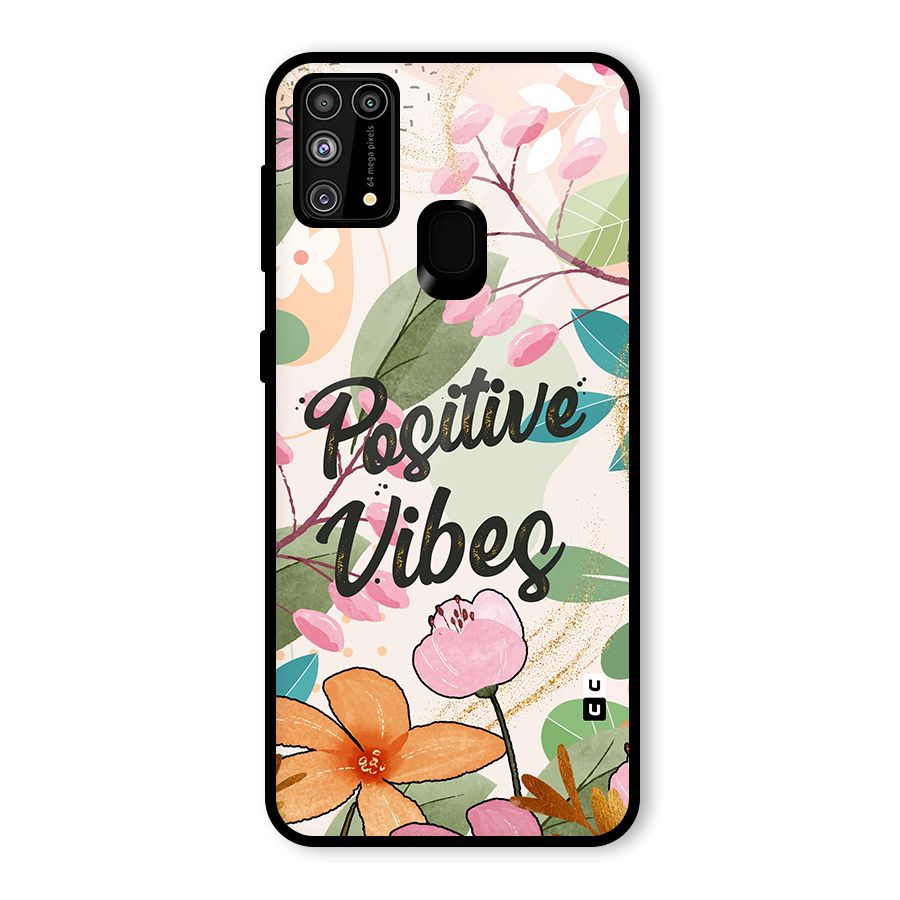 Positive Vibes Glass Back Case for Galaxy F41