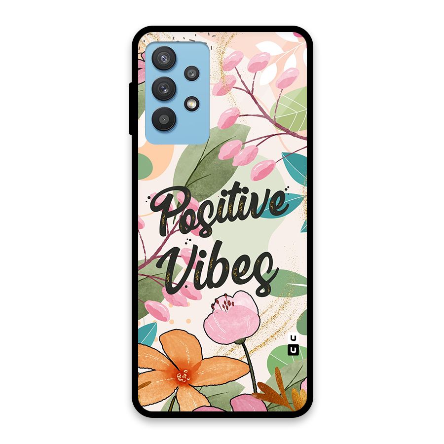 Positive Vibes Glass Back Case for Galaxy M32 5G