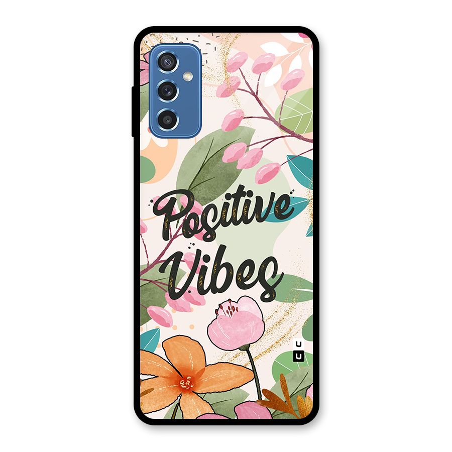 Positive Vibes Glass Back Case for Galaxy M52 5G
