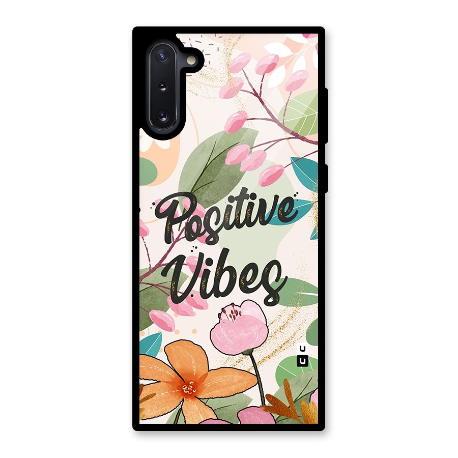 Positive Vibes Glass Back Case for Galaxy Note 10