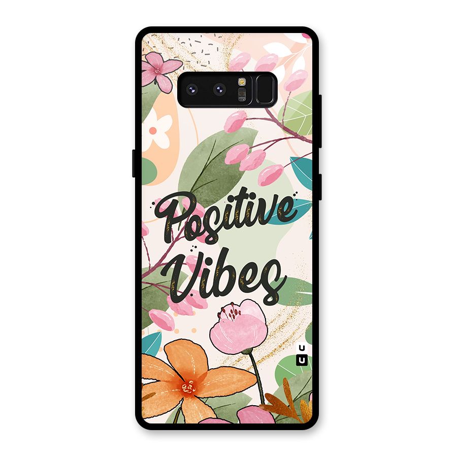 Positive Vibes Glass Back Case for Galaxy Note 8