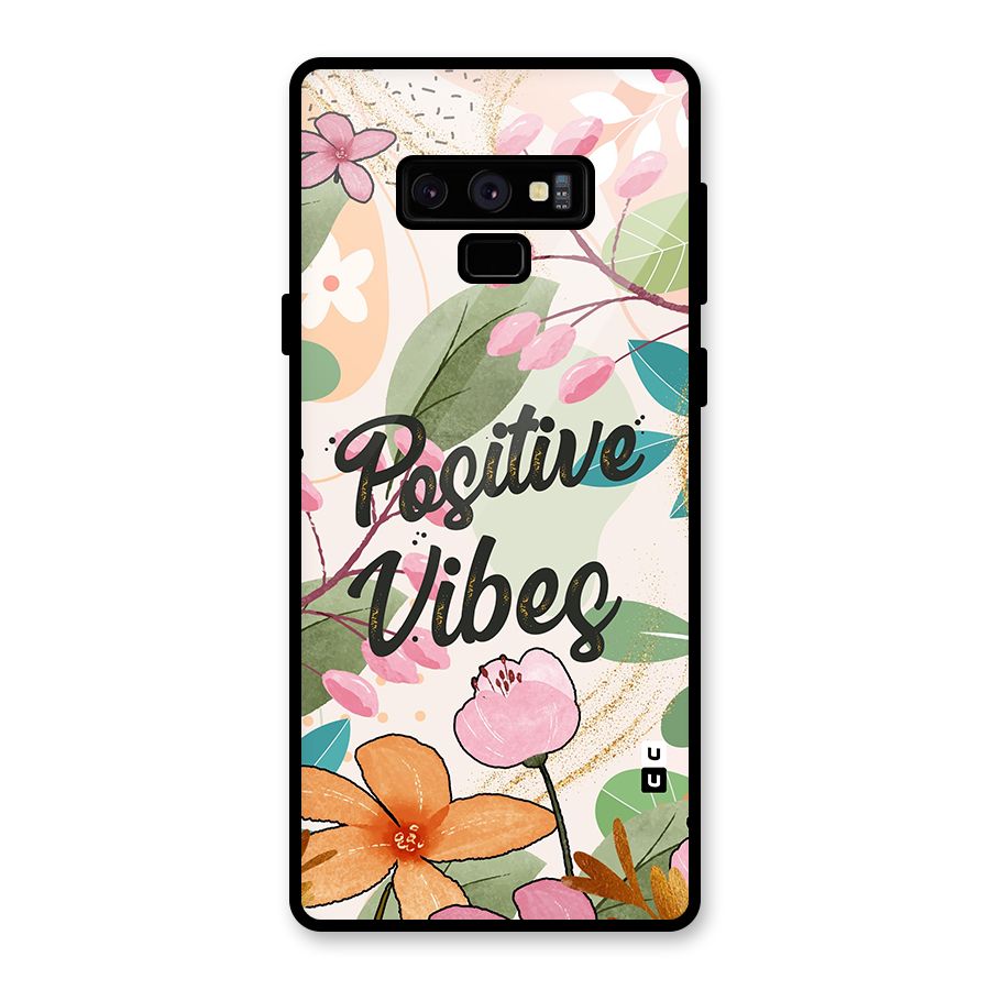 Positive Vibes Glass Back Case for Galaxy Note 9
