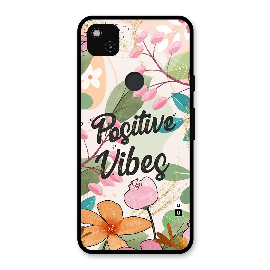 Positive Vibes Glass Back Case for Google Pixel 4a