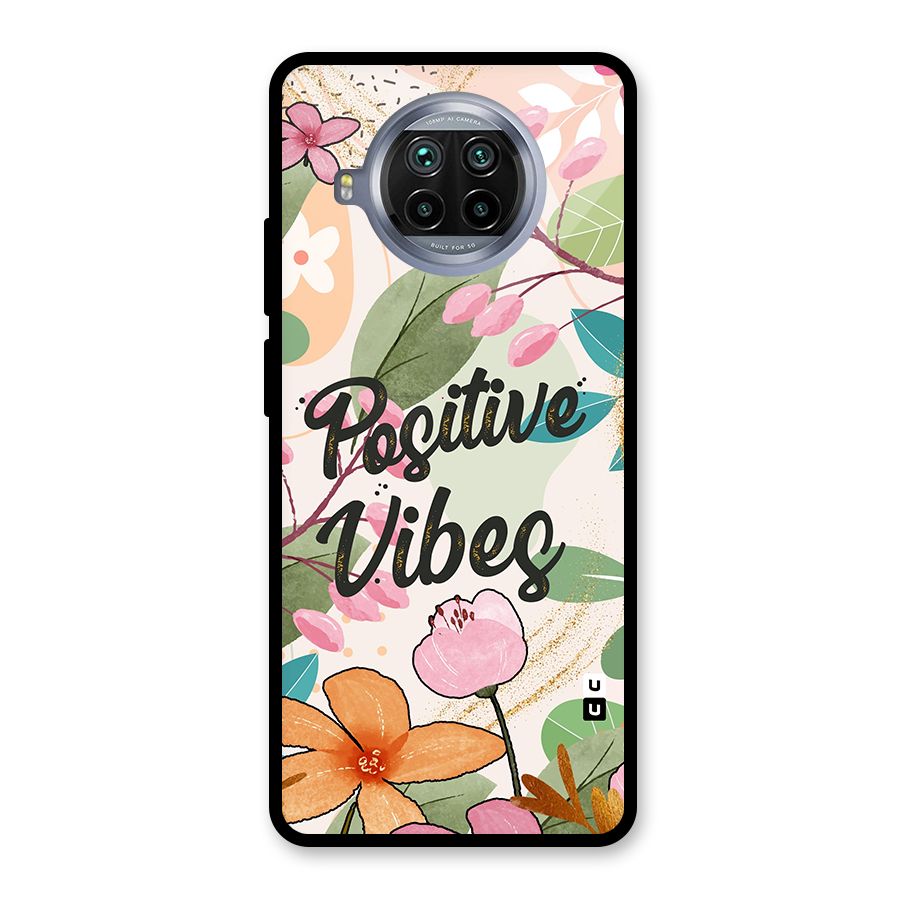 Positive Vibes Glass Back Case for Mi 10i