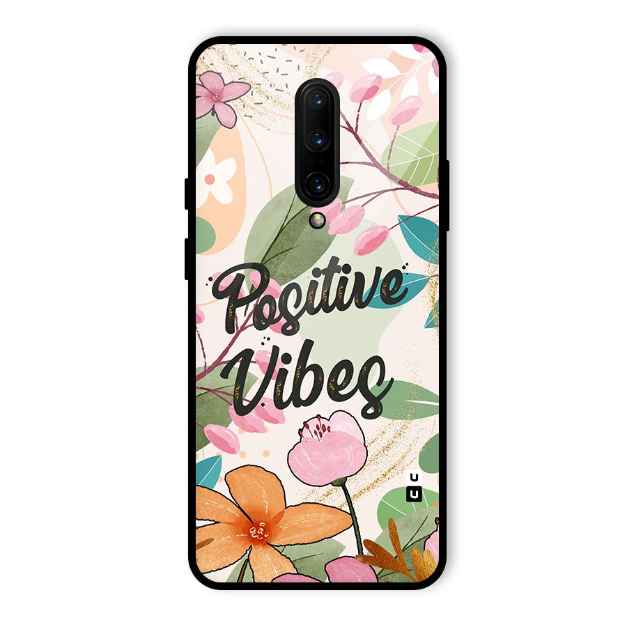Positive Vibes Glass Back Case for OnePlus 7 Pro