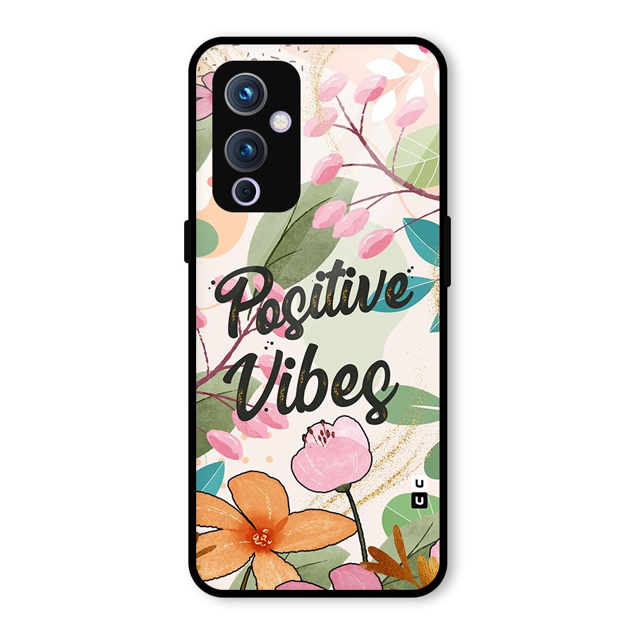 Positive Vibes Glass Back Case for OnePlus 9