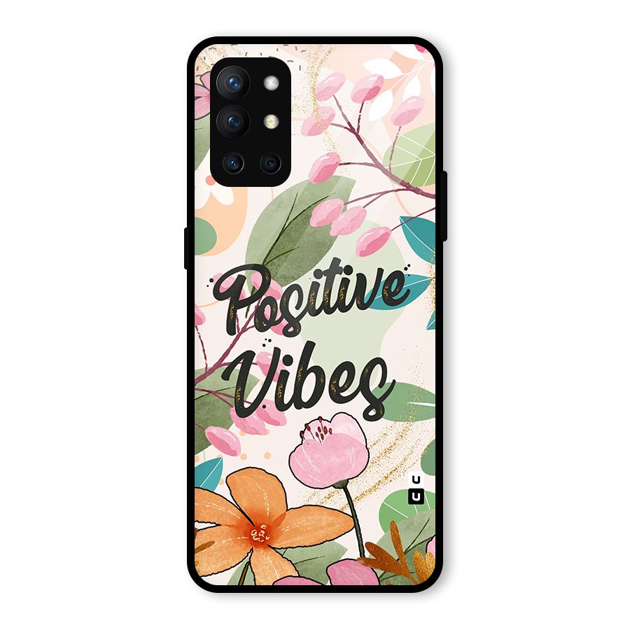 Positive Vibes Glass Back Case for OnePlus 9R