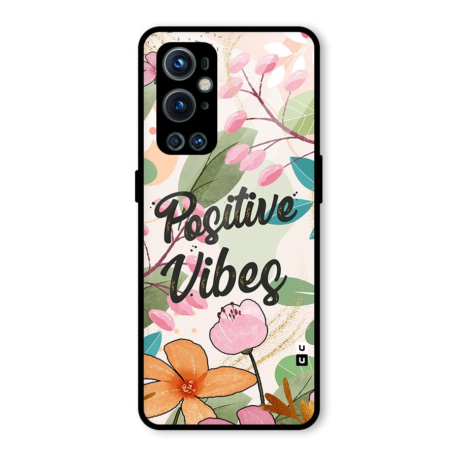 Positive Vibes Glass Back Case for OnePlus 9 Pro