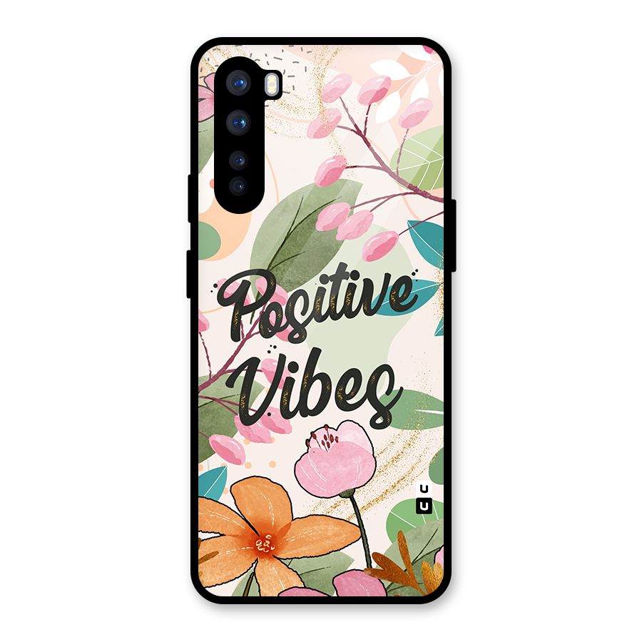 Positive Vibes Glass Back Case for OnePlus Nord