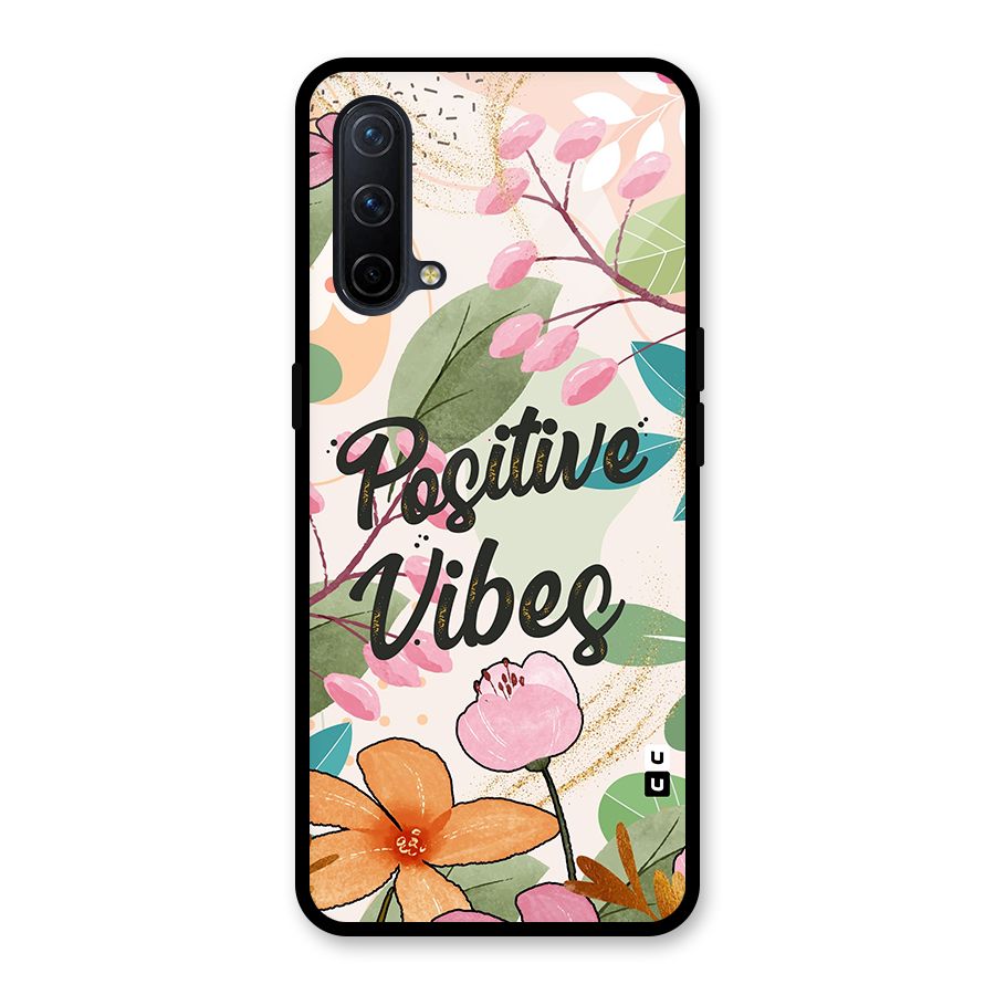 Positive Vibes Glass Back Case for OnePlus Nord CE 5G