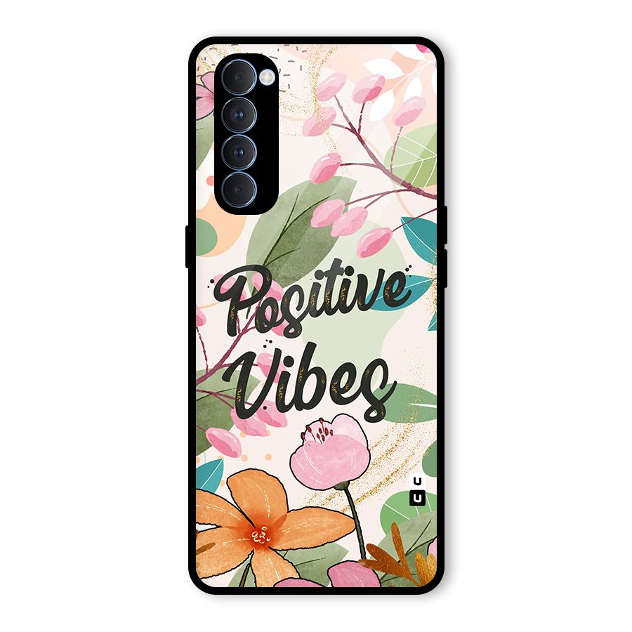 Positive Vibes Glass Back Case for Oppo Reno4 Pro