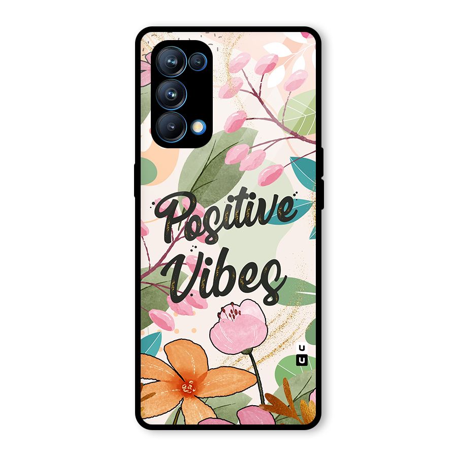 Positive Vibes Glass Back Case for Oppo Reno5 Pro 5G