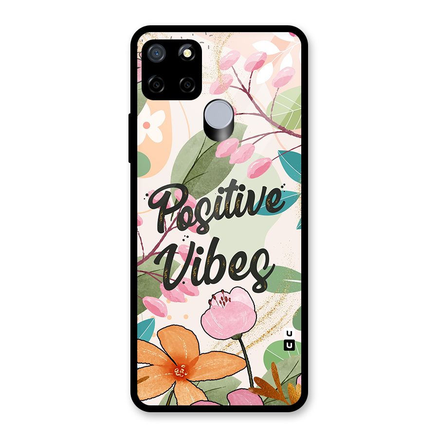 Positive Vibes Glass Back Case for Realme C12