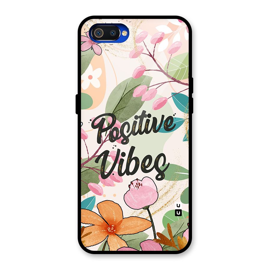 Positive Vibes Glass Back Case for Realme C2