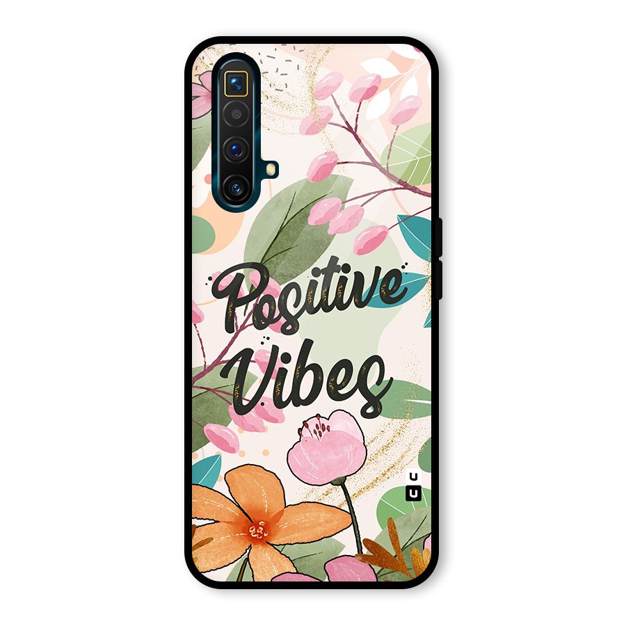 Positive Vibes Glass Back Case for Realme X3 SuperZoom