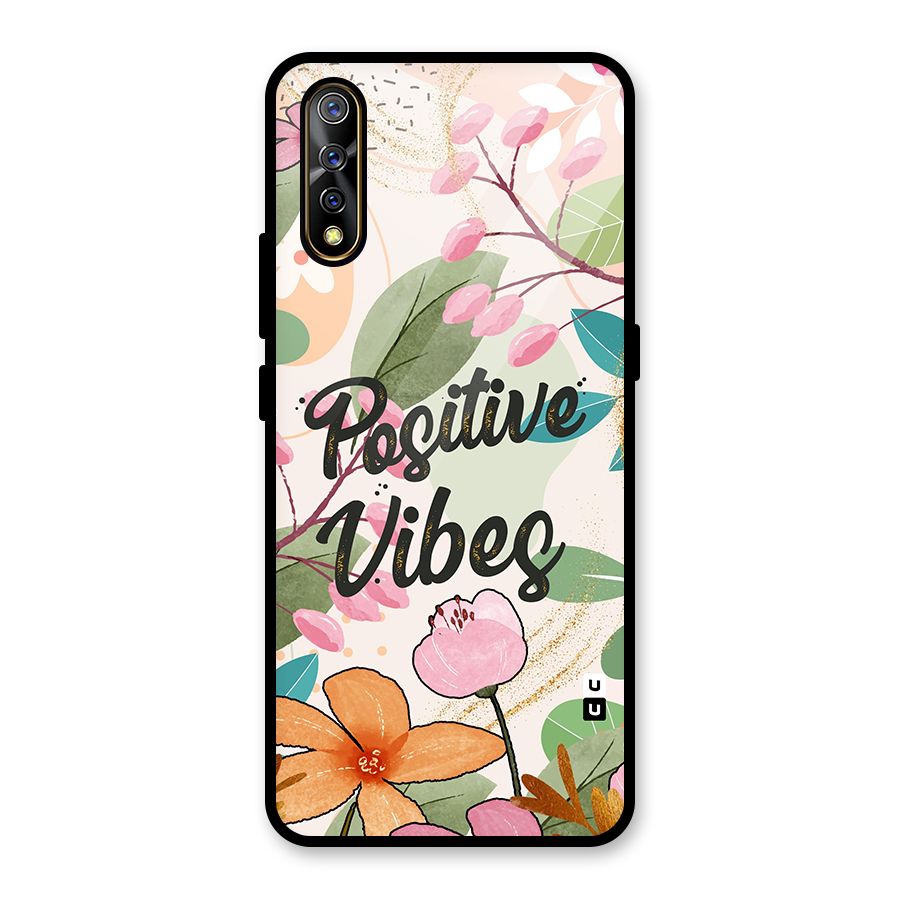 Positive Vibes Glass Back Case for Vivo S1
