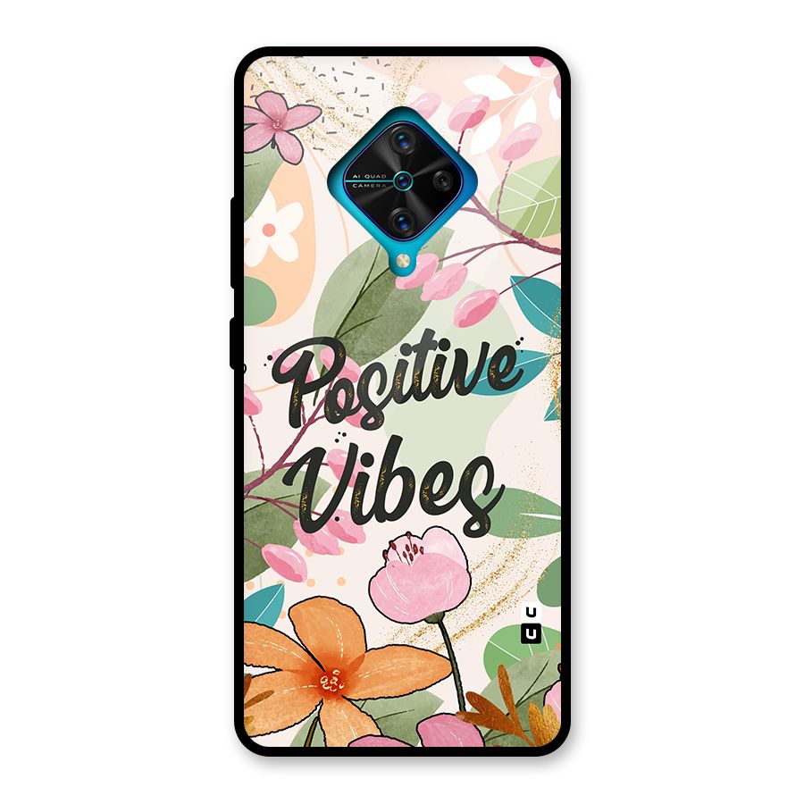 Positive Vibes Glass Back Case for Vivo S1 Pro