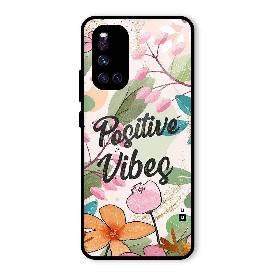 Positive Vibes Glass Back Case for Vivo V19