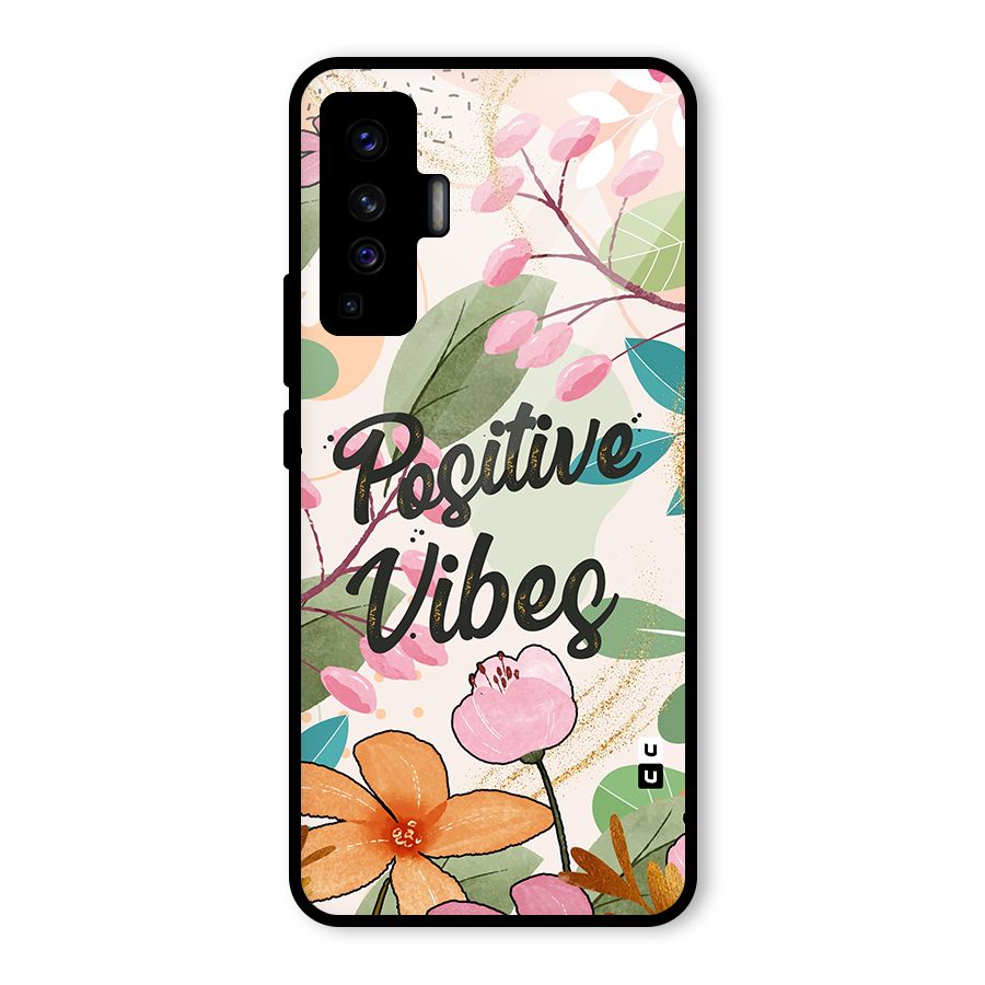 Positive Vibes Glass Back Case for Vivo X50