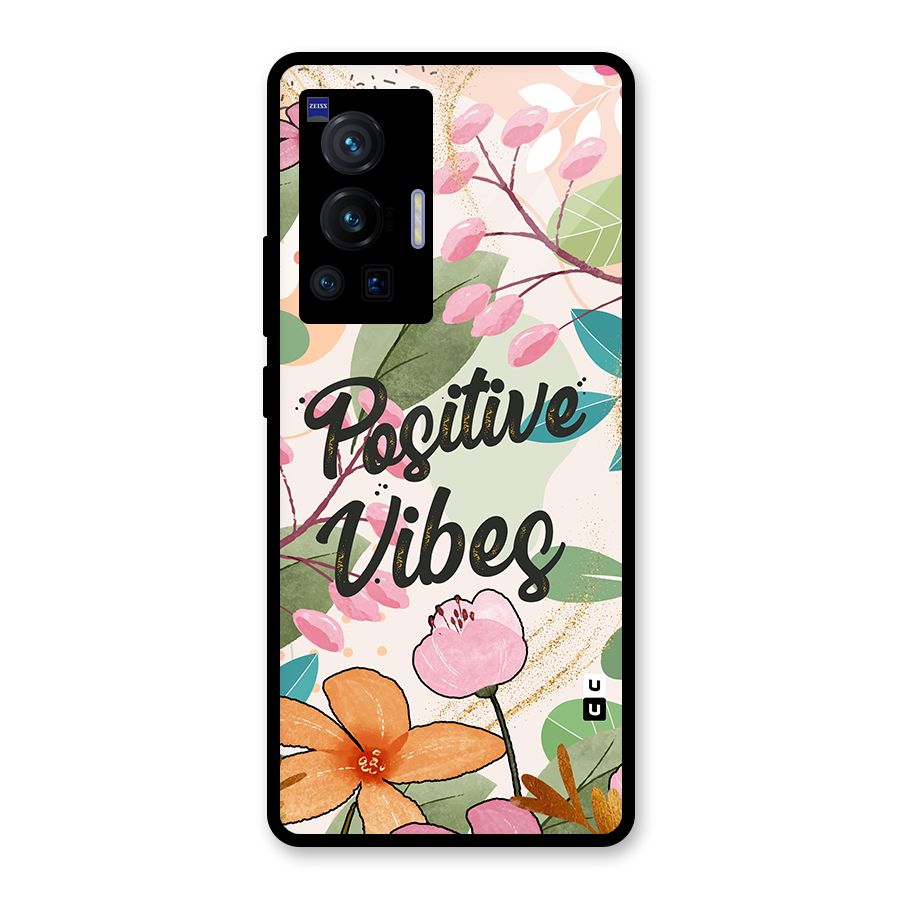 Positive Vibes Glass Back Case for Vivo X70 Pro