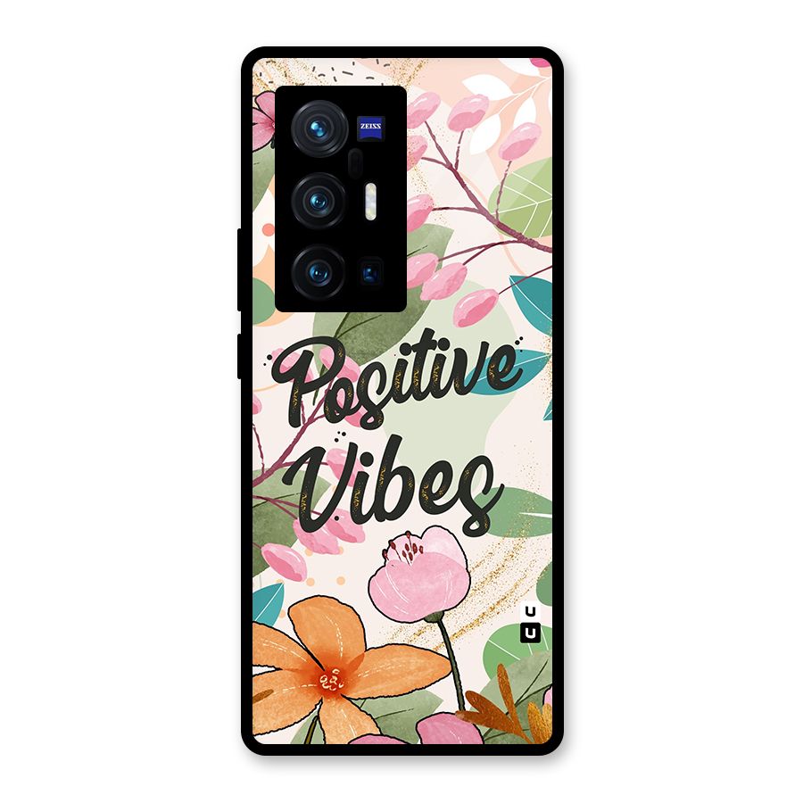 Positive Vibes Glass Back Case for Vivo X70 Pro Plus