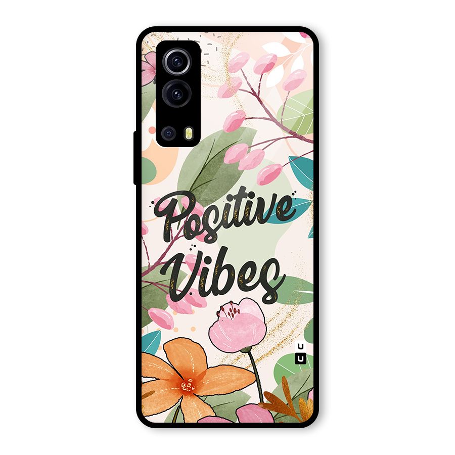 Positive Vibes Glass Back Case for Vivo iQOO Z3