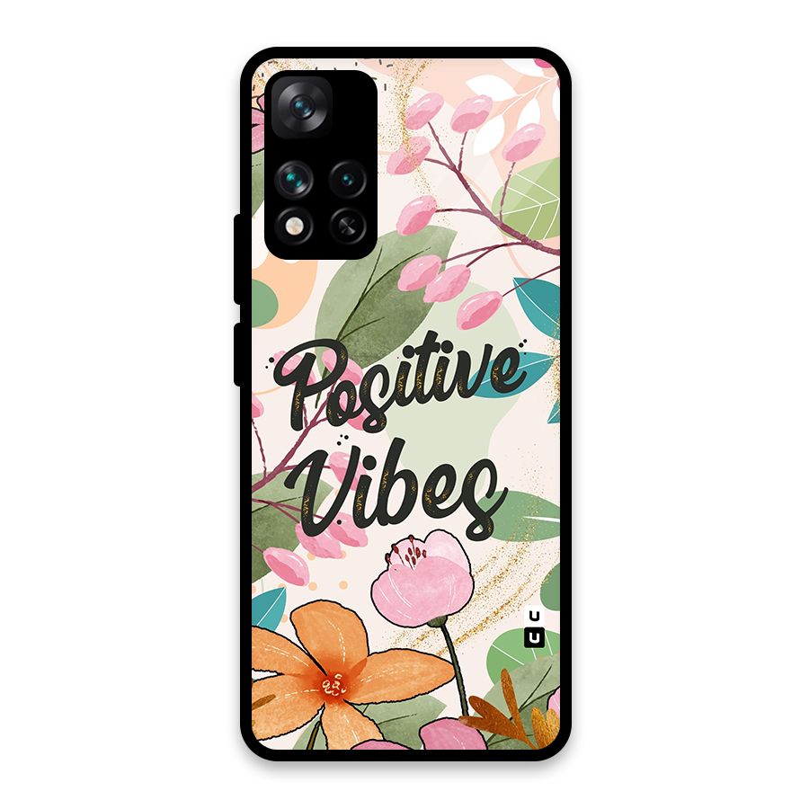 Positive Vibes Glass Back Case for Xiaomi 11i 5G