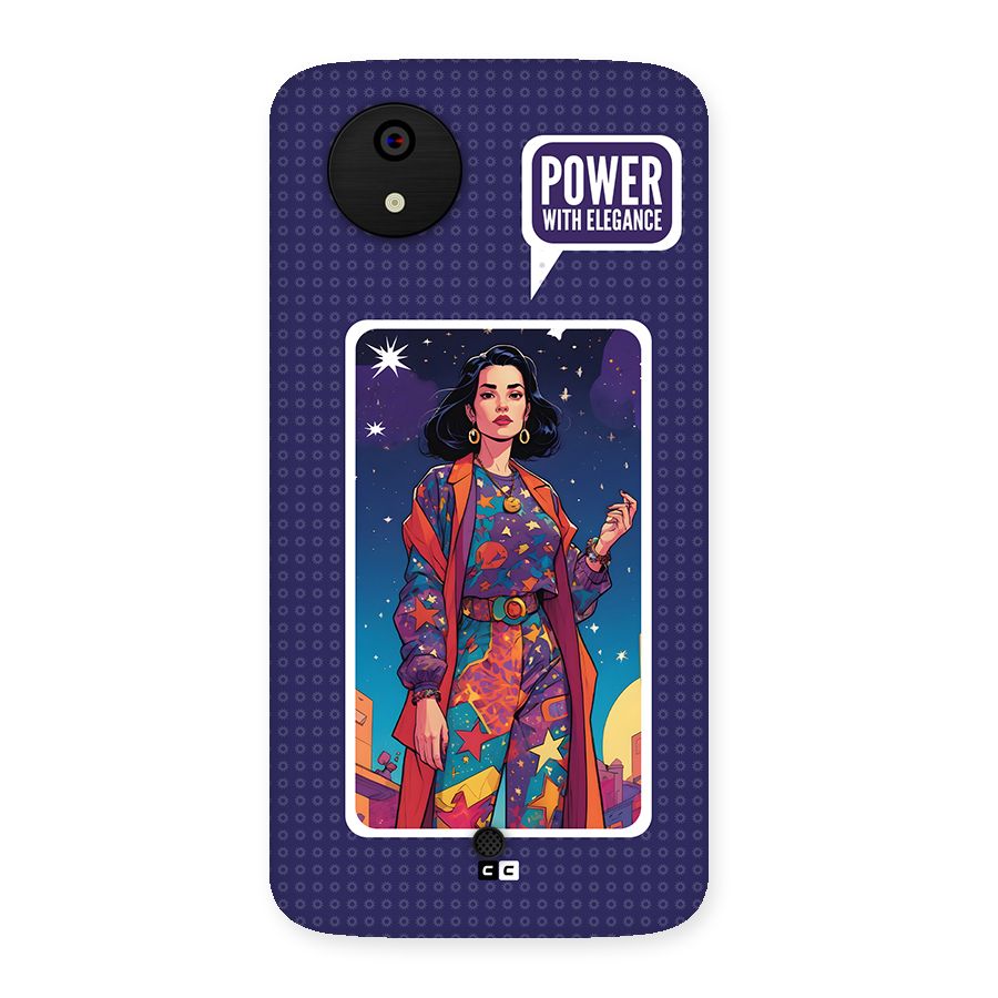 Power With Elegance Back Case for Canvas A1  AQ4501