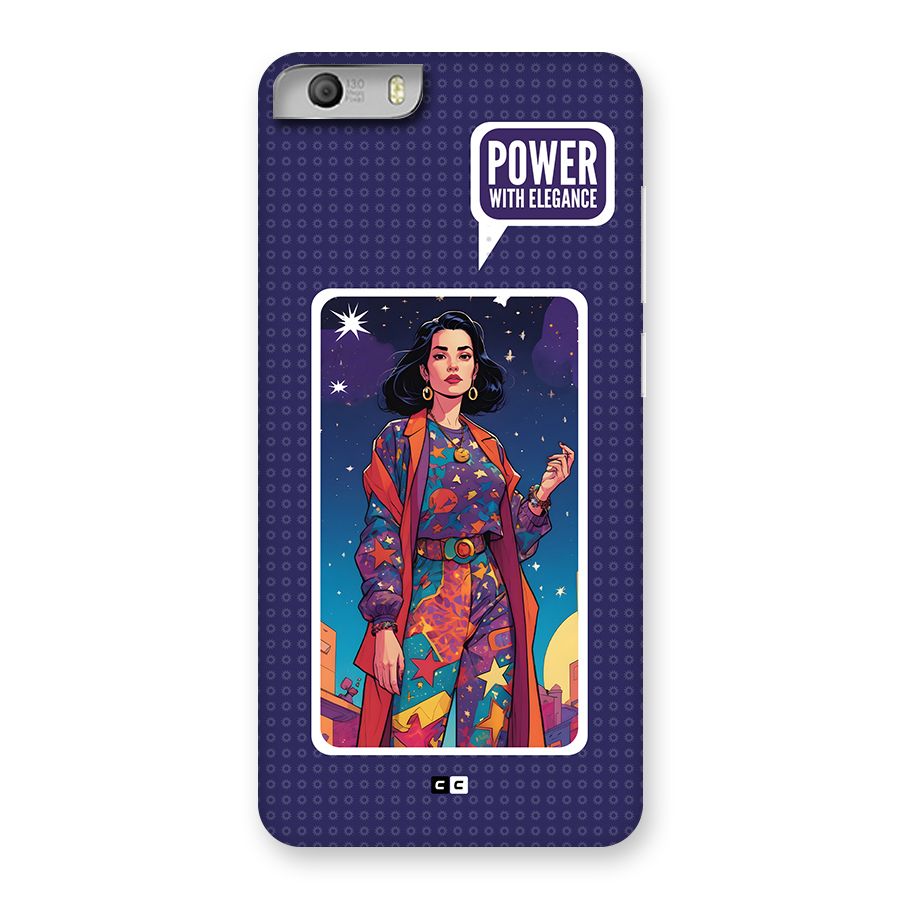 Power With Elegance Back Case for Canvas Knight 2