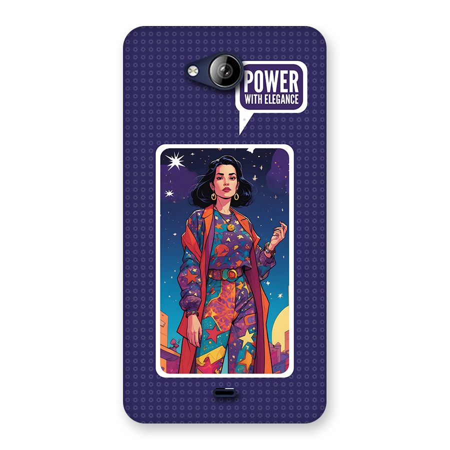 Power With Elegance Back Case for Canvas Play Q355