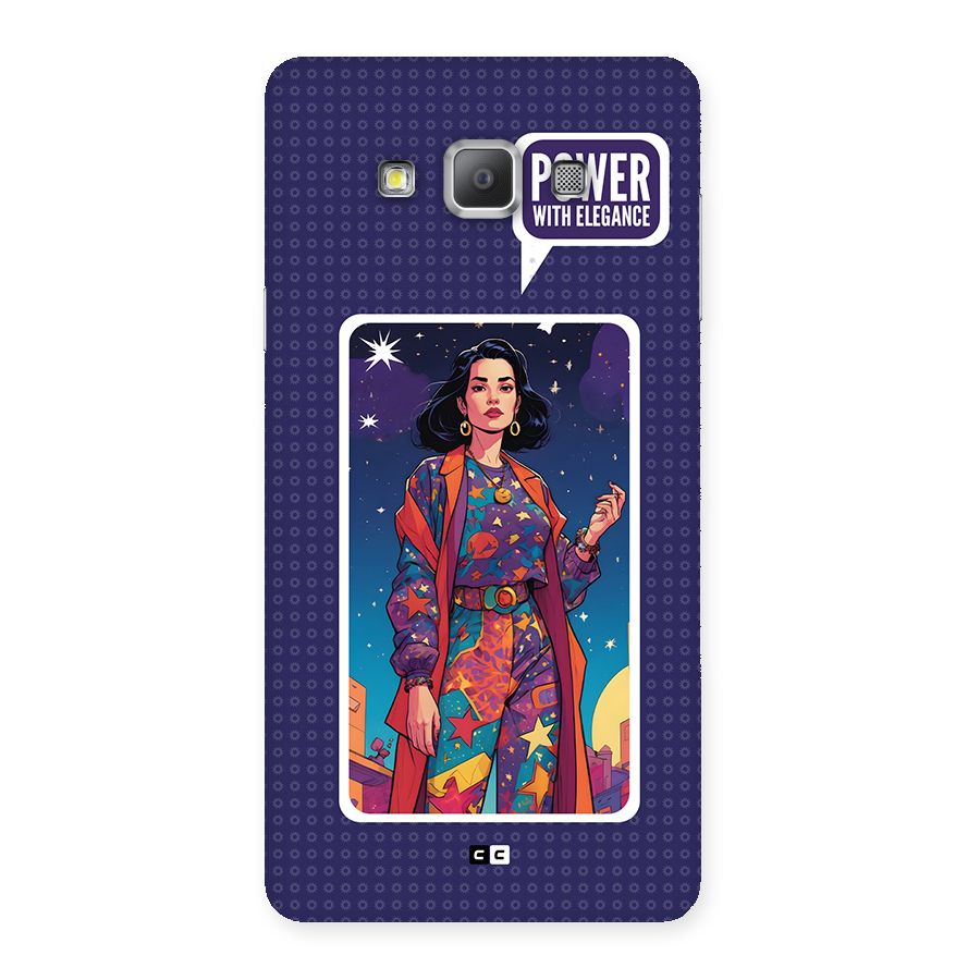 Power With Elegance Back Case for Galaxy A7