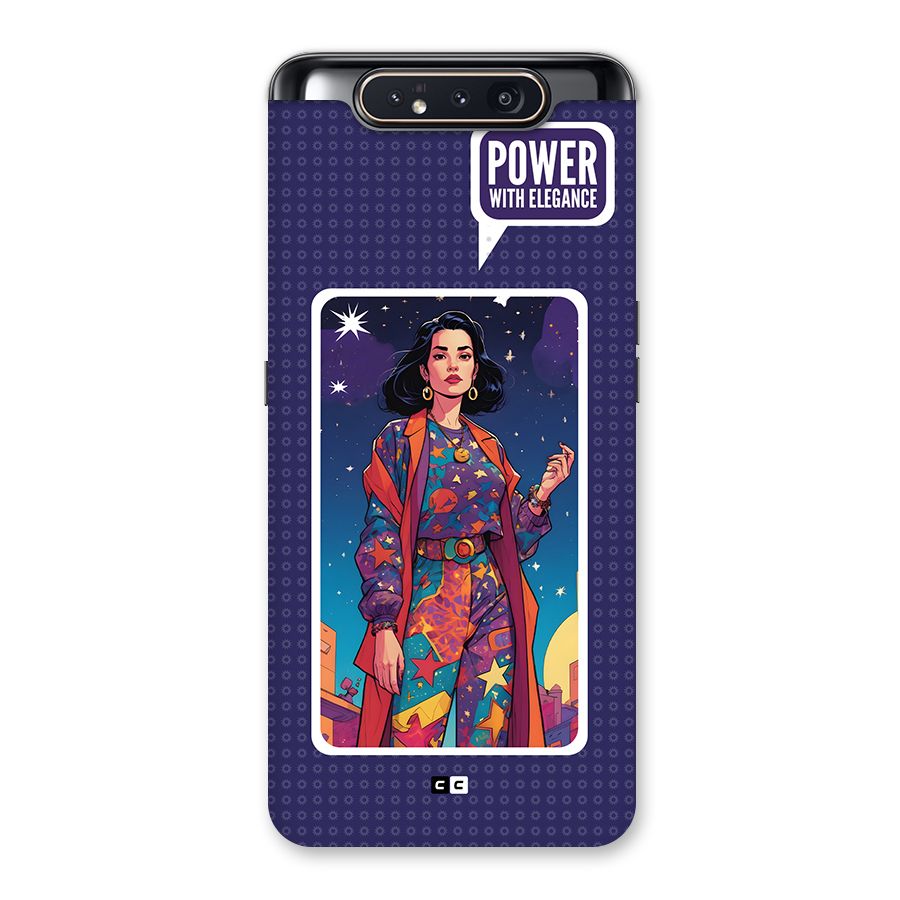Power With Elegance Back Case for Galaxy A80