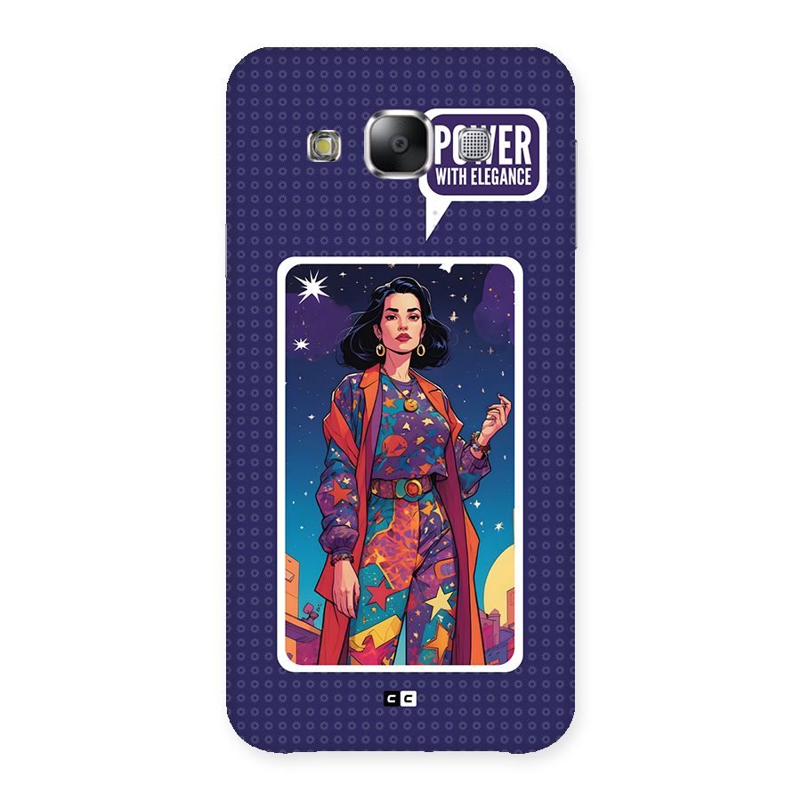 Power With Elegance Back Case for Galaxy E5