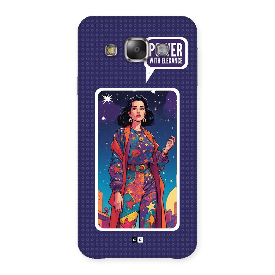 Power With Elegance Back Case for Galaxy E7