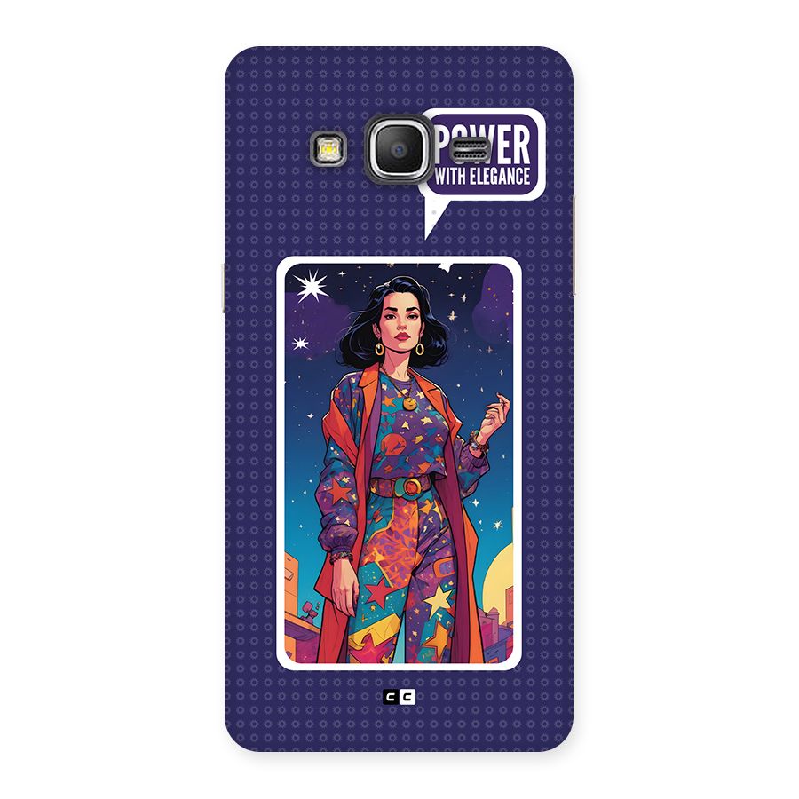 Power With Elegance Back Case for Galaxy Grand Prime