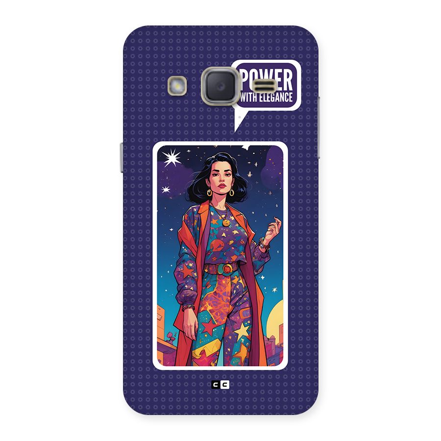 Power With Elegance Back Case for Galaxy J2