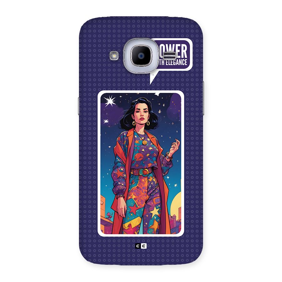 Power With Elegance Back Case for Galaxy J2 2016