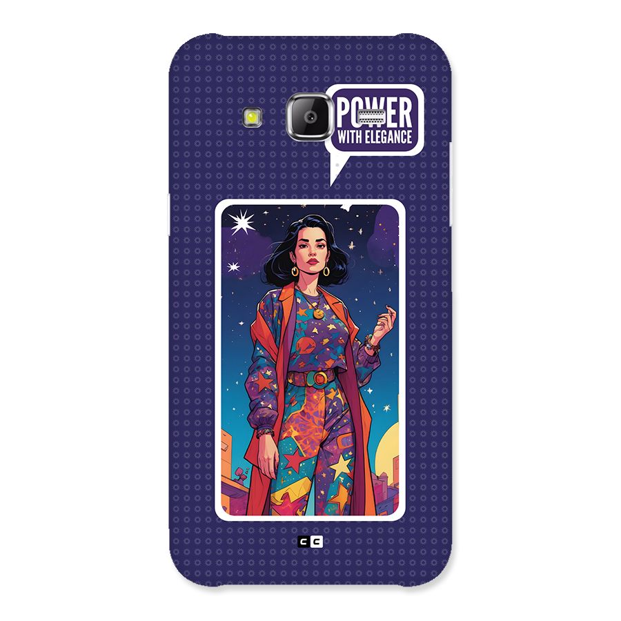 Power With Elegance Back Case for Galaxy J2 Prime