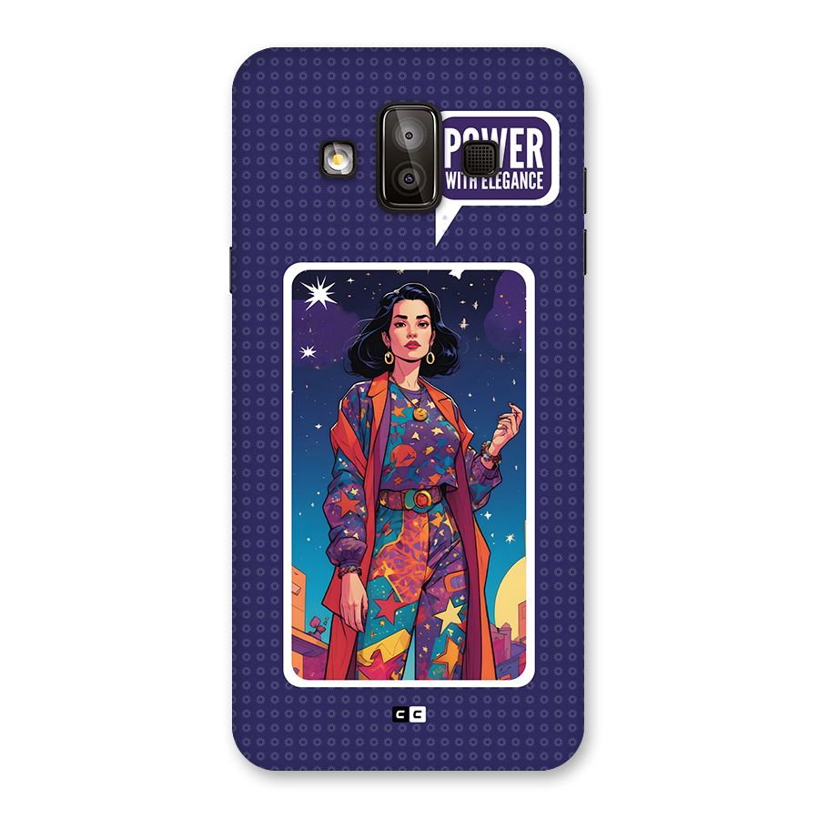 Power With Elegance Back Case for Galaxy J7 Duo