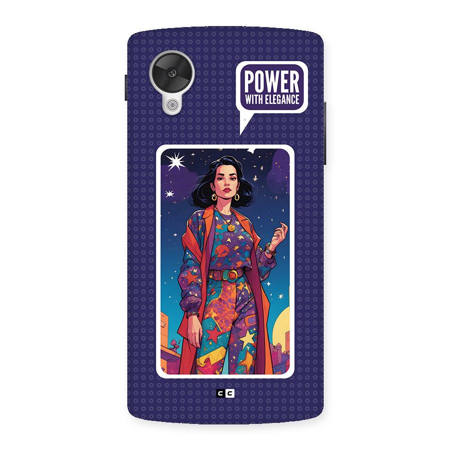 Power With Elegance Back Case for Google Nexus 5