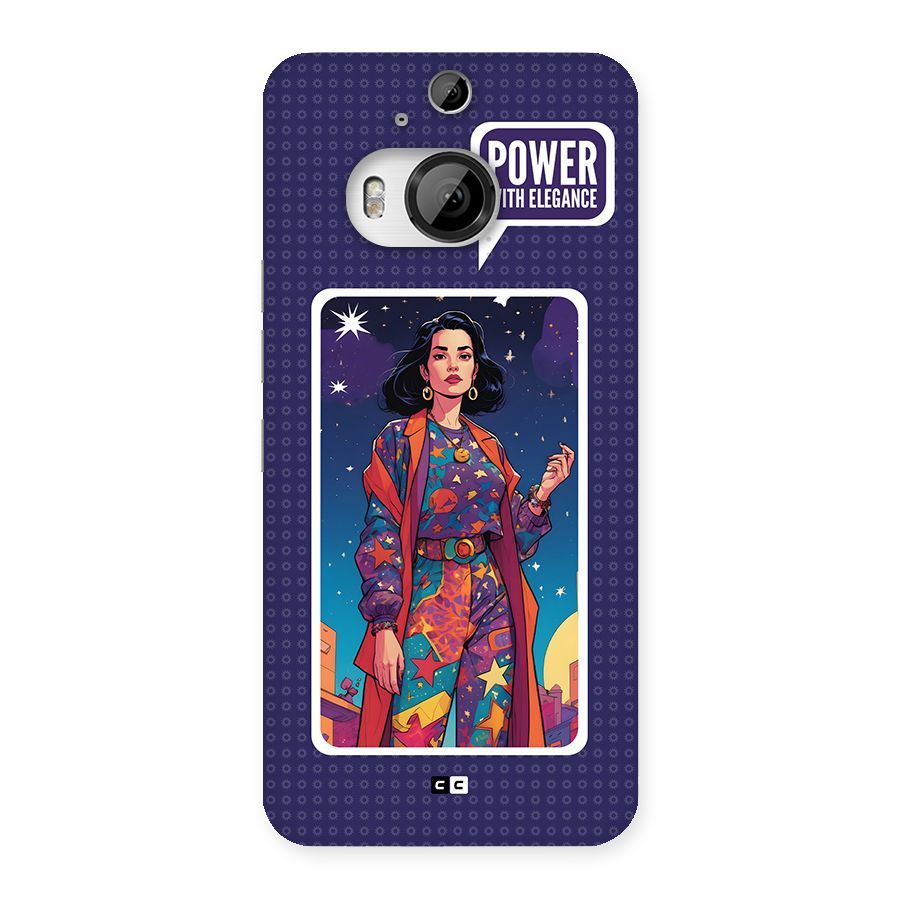 Power With Elegance Back Case for HTC One M9 Plus