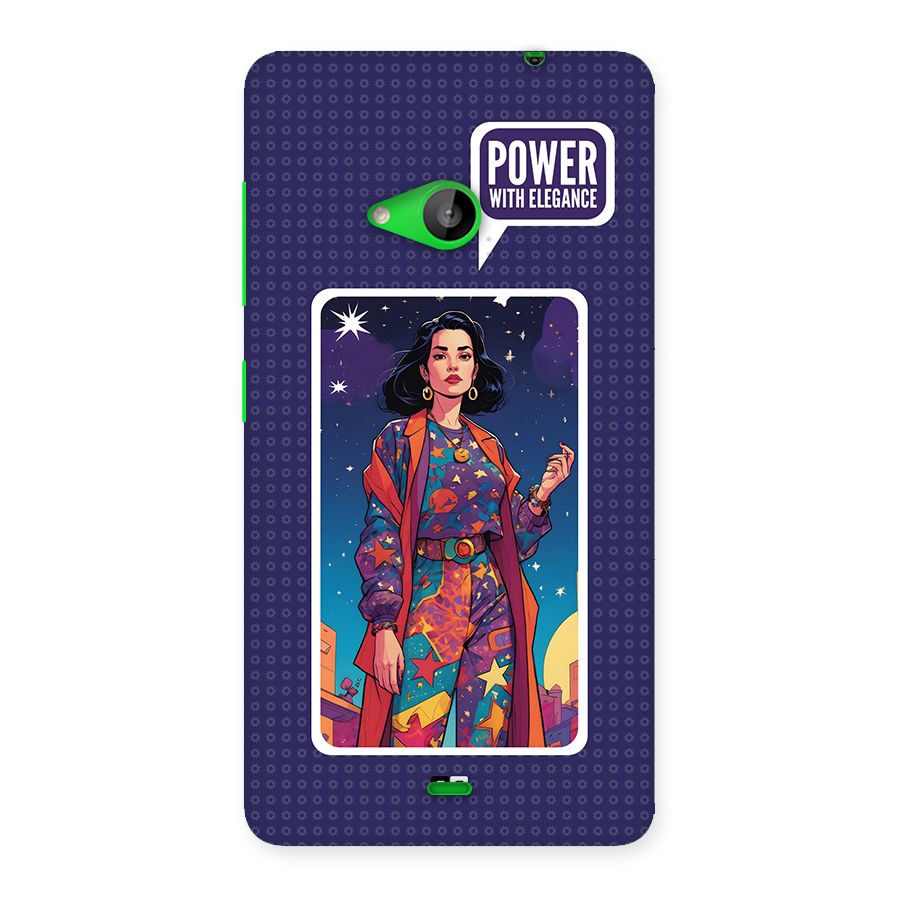 Power With Elegance Back Case for Lumia 535