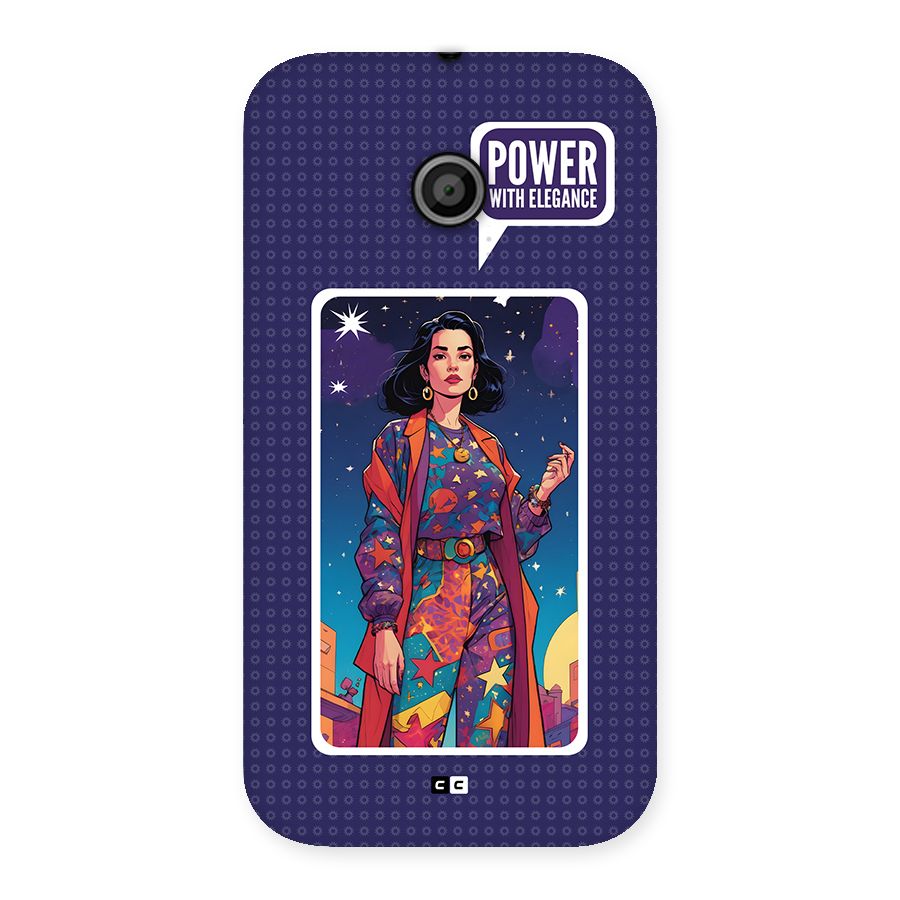 Power With Elegance Back Case for Moto E