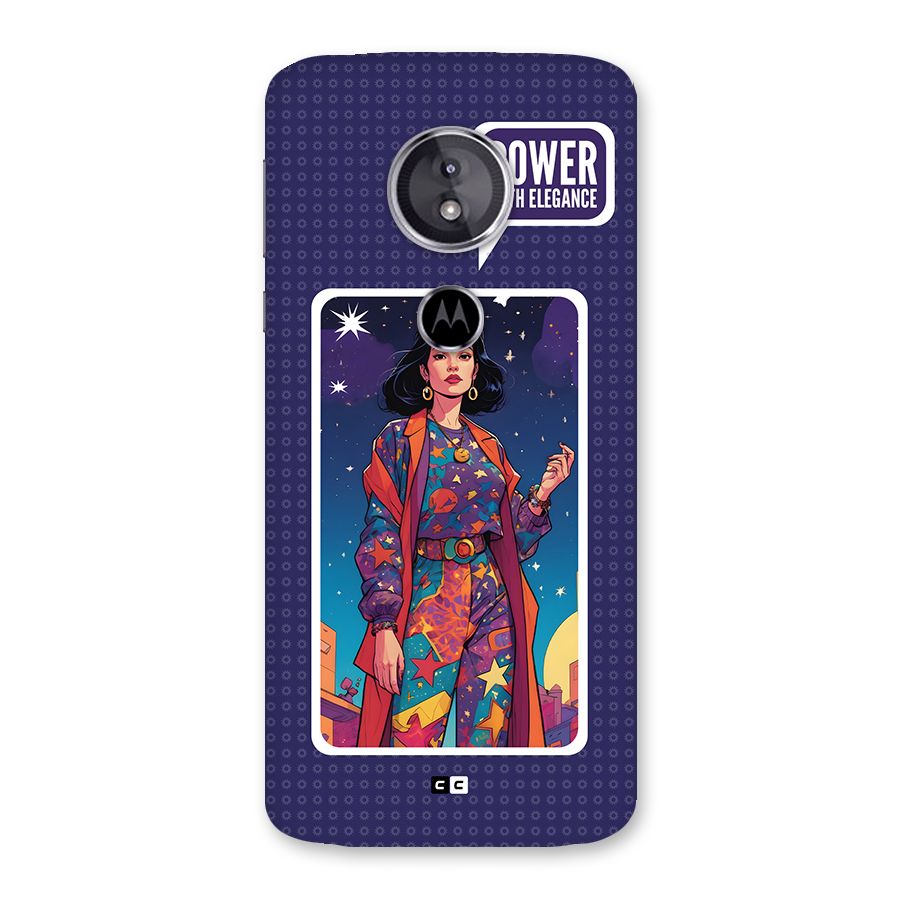 Power With Elegance Back Case for Moto E5