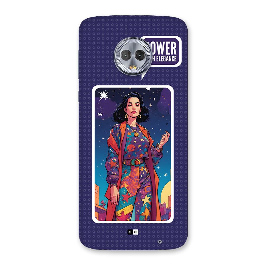 Power With Elegance Back Case for Moto G6 Plus