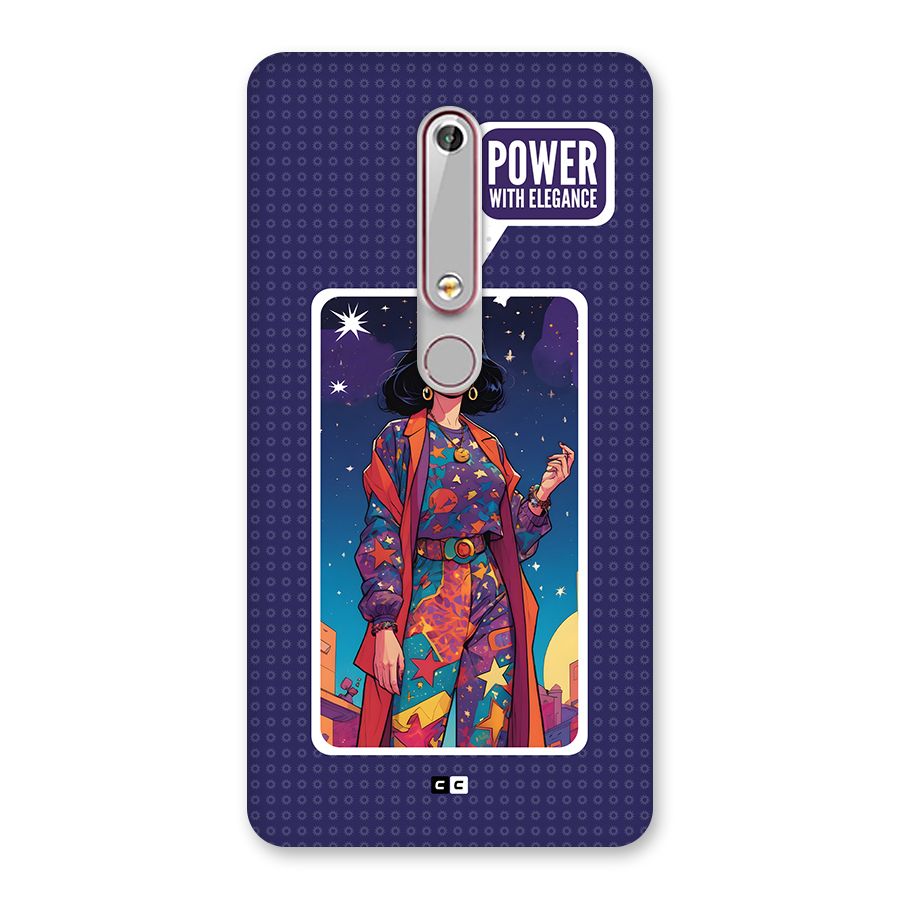 Power With Elegance Back Case for Nokia 6.1